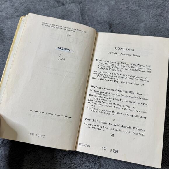 Rootabaga Stories by Carl Sandburg Illustrated HC 1951 Vintage Maud Miska NY - Picture 6 of 7